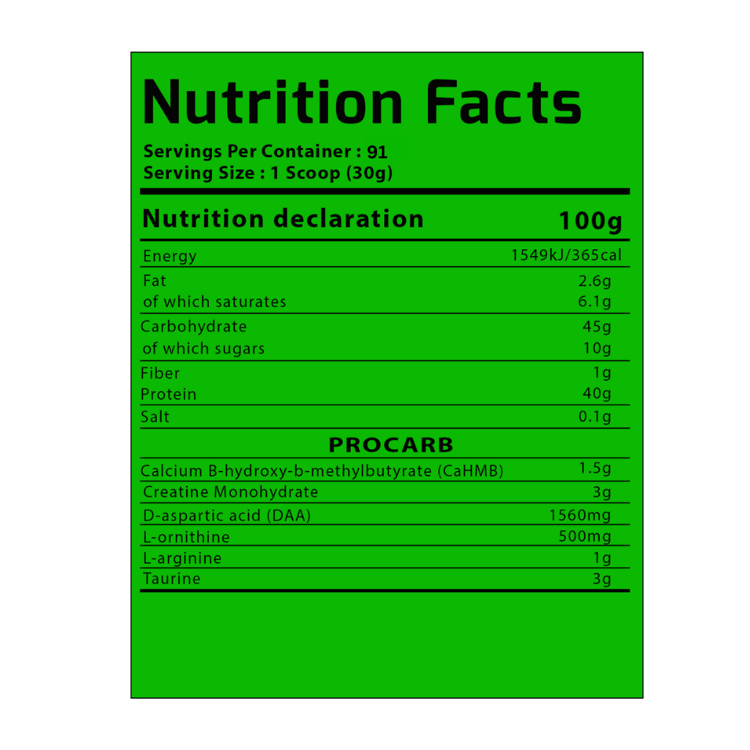 PRO CARB 6lbs